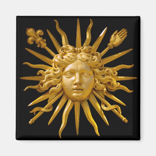 Aimant Symbole de Louis XIV le Roi Soleil (Devant)