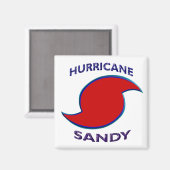 Aimant Symbole de l'ouragan Sandy (Recto/Verso)