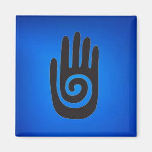 Aimant Symbole de main amérindien du sud-ouest