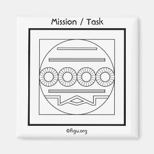Aimant Symbole de mission/tâche