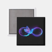 Aimant Symbole de Neon Infinity par Glowing Hummingbird (Recto/Verso)