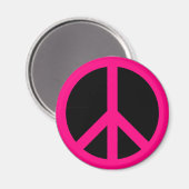 Aimant SYMBOLE DE PAIX rose (Recto/Verso)