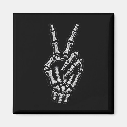 Aimant SYMBOLE DE PAIX Squelette 1 (Devant)