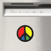 Aimant Symbole de paix Super hippy (In Situ (Lave-vaisselle))