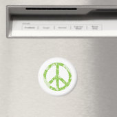 Aimant Symbole de paix (vert) (In Situ (Lave-vaisselle))