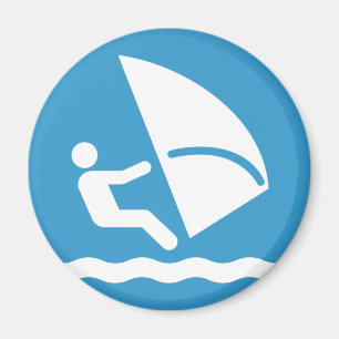 Aimant Symbole de planche à voile