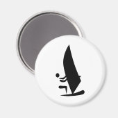 Aimant Symbole de planche à voile (Recto/Verso)