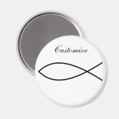 Aimant Symbole de poisson chrétien Ichthys Thunder_Cove (Recto/Verso)