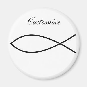 Aimant Symbole de poisson chrétien Ichthys Thunder_Cove