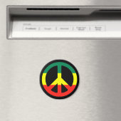 Aimant Symbole de Rasta Peace (In Situ (Lave-vaisselle))
