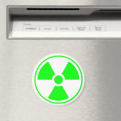 Aimant Symbole de rayonnement radioactif nucléaire en ver (In Situ (Lave-vaisselle))