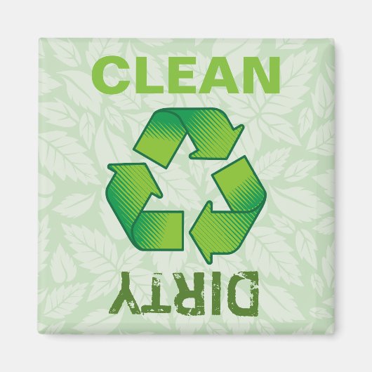 Aimant Symbole de recyclage (Devant)