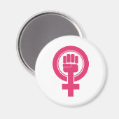Aimant Symbole de résistance de la main des femmes (Recto/Verso)