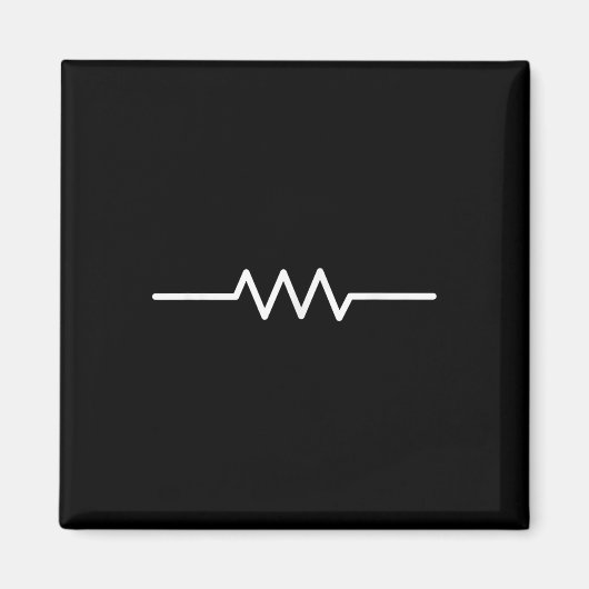 Aimant Symbole de résistance électrique Funny Engineer Ci (Devant)