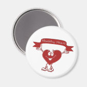 Aimant Symbole de sensibilisation de l'homme du coeur sai (Recto/Verso)