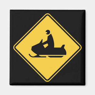 Aimant Symbole de Snowmobile