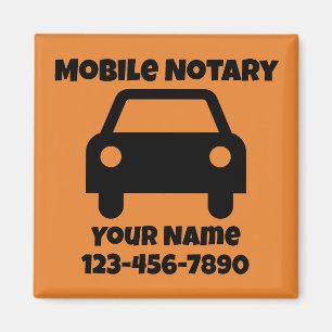 Aimant Symbole de voiture publique de notaire mobile Cust