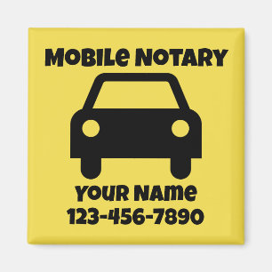 Aimant Symbole de voiture publique de notaire mobile Cust