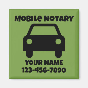 Aimant Symbole de voiture publique du notaire mobile