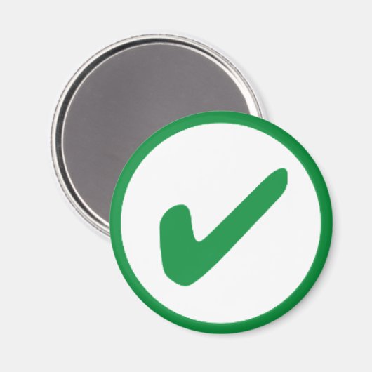 Aimant Symbole d'écriture de la marque verte (Recto/Verso)