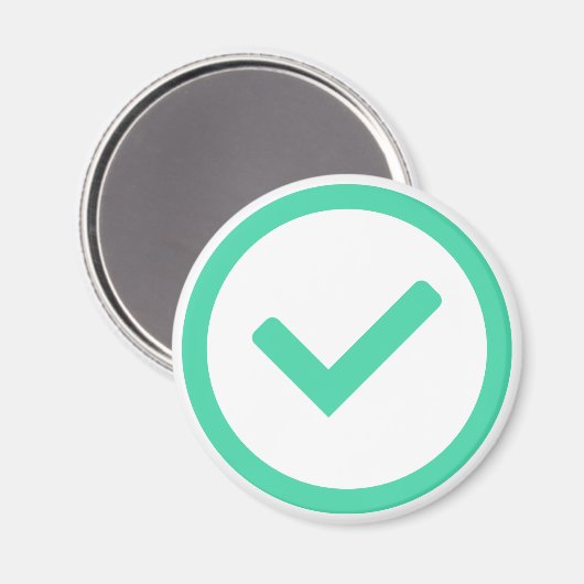 Aimant Symbole d'écriture de la marque verte (Recto/Verso)