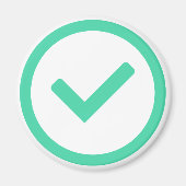 Aimant Symbole d'écriture de la marque verte (Devant)