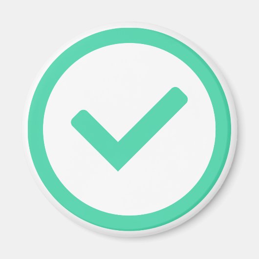 Aimant Symbole d'écriture de la marque verte (Devant)