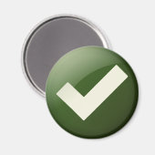 Aimant Symbole d'écriture de la marque verte (Recto/Verso)