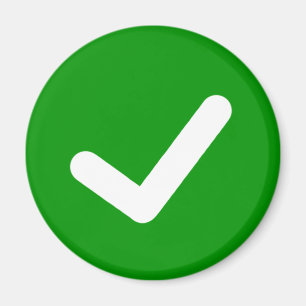 Aimant Symbole d'écriture de la marque verte