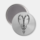 Aimant Symbole des baies en acier inoxydable (Recto/Verso)