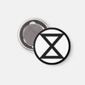 Aimant Symbole d'extinction (Recto/Verso)