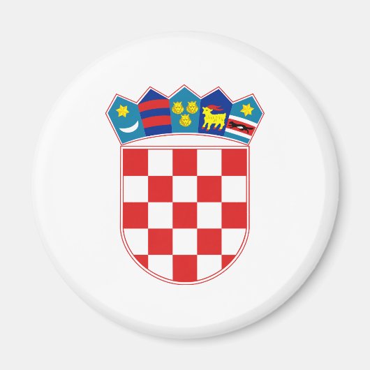 Aimant Symbole d'Heraldry de Croatie (Devant)