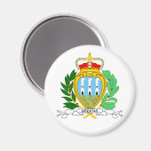 Aimant Symbole d'Heraldry de Saint-Marin (Recto/Verso)