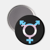 Aimant Symbole d'indicateur de trans (Recto/Verso)