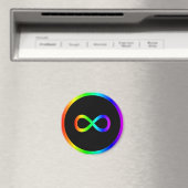 Aimant Symbole d'infini arc-en-ciel (In Situ (Lave-vaisselle))