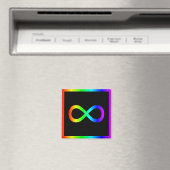 Aimant Symbole d'infini arc-en-ciel (In Situ (Lave-vaisselle))