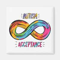 Symbole d'infini arc-en-ciel coloré d'acceptation 