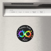 Aimant Symbole d'infini de la fierté autistique (In Situ (Lave-vaisselle))