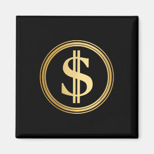 Aimant Symbole Dollar d'or D.o.g.e. 4 juillet Trump 47 R