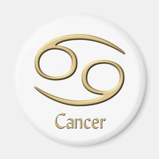 Aimant Symbole du cancer (Devant)