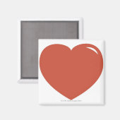 Aimant Symbole du coeur (Recto/Verso)