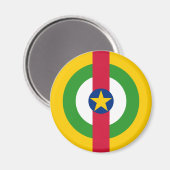 Aimant Symbole du drapeau de la République centrafricaine (Recto/Verso)