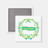 Aimant Symbole du milieu de l'été (Recto/Verso)