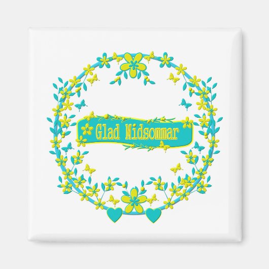 Aimant Symbole du milieu de l'été (Devant)