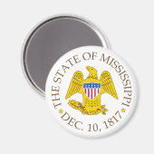 Aimant Symbole du Mississippi (Recto/Verso)