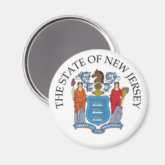 Aimant Symbole du New Jersey (Recto/Verso)