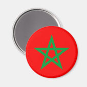 Aimant symbole du pays du maroc (Recto/Verso)