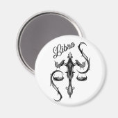 Aimant Symbole du zodiaque Balance (Recto/Verso)