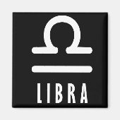 Aimant Symbole du zodiaque Libra (Devant)