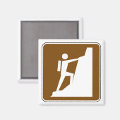 Aimant Symbole Escalade de roche (Recto/Verso)